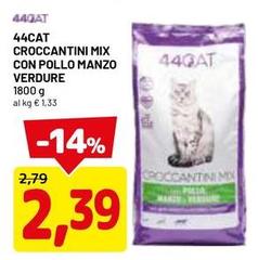 44cat - Croccantini Mix Con Pollo Manzo Verdure