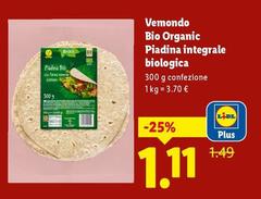 Vemondo - Bio Organic Piadina Integrale Biologica