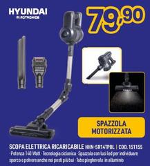 Hyundai - Scopa Elettrica Ricaricabile HHN-SR14TPBL