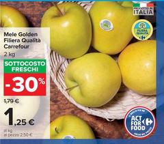 Selection carrefour - Mele Golden Filiera Qualità