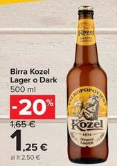 Kozel - Birra Lager O Dark