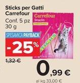 Selection carrefour - Sticks Per Gatti
