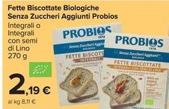 Probios - Fette Biscottate Biologiche Senza Zuccheri Aggiunti