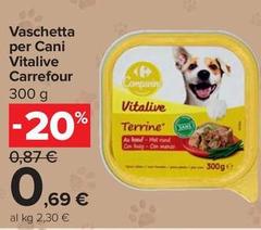Selection carrefour - Vaschetta Per Cani Vitalive