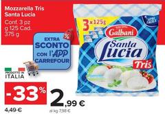 Galbani - Mozzarella Tris Santa Lucia
