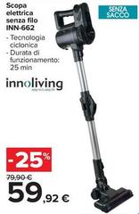 Innoliving - Scopa Elettrica Senza Filo INN-662