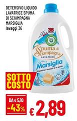 Spuma di Sciampagna - Detersivo Liquido Lavatrice Spuma Di Sciampagna Marsiglia