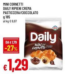 Elka - Mini Cornetti Daily Ripieni Crema Pasticcera/Cioccolato