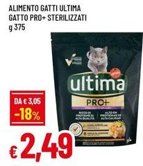 Ultima - Alimento Gatti Pro+ Sterilizzati