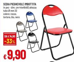 Tortora - Sedia Pieghevole Imbottita
