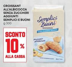 Semplici e buoni - Croissant All'Albicocca Senza Zuccheri Aggiunti