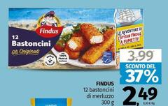 Findus - 12 Bastoncini Di Merluzzo