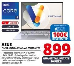 Asus - Notebook X1605VA-MB1669W 