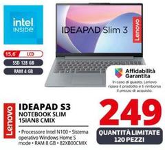 Lenovo - Ideapad S3 Notebook Slim 15IAN8 CMIX