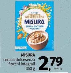 Misura - Cereali Dolcesenza Fiocchi Integrali