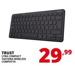 Trust - Lyra Tastiera Universale RF Senza Fili + Bluetooth QWERTY Italiano Nero