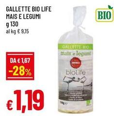 Bio - Gallette  Life Mais E Legumi
