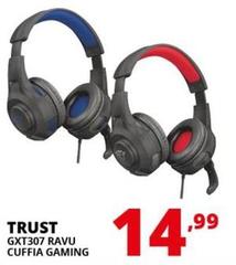 Trust - GXT 307 RAVU Auricolare Cablato A Padiglione Gaming Nero, Rosso
