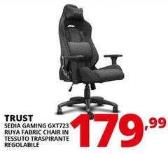 Trust - Sedia Gaming GXT723 Ruya Fabric Chair In Tessuto Traspirante Regolabile