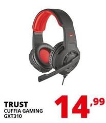 Trust - GXT 310 Auricolare Cablato A Padiglione Gaming Rosso