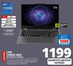 Lenovo - LOQ 15IRX9 08IX Notebook Gaming 