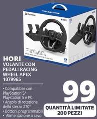 Hori - Volante Con Pedali Racing Wheel Apex 1079965
