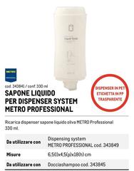 Metro Professional - Sapone Liquido Per Dispenser System
