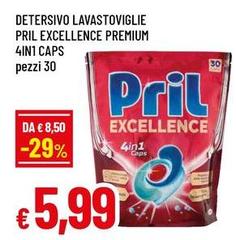 Pril - Detersivo Lavastoviglie Excellence Premium 4in 1 Caps