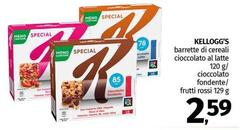 Kelloggs - Barrette Di Cereali Cioccolato Al Latte Cioccolato Fondente/ Frutti Rossi