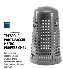 Blu - Metro Professional - Trespolo Porta Sacchi
