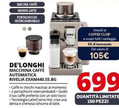 De Longhi - Macchina Caffè Automatica Rivelia EXAM440.55.BG