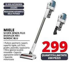 Miele - Scopa Senza Filo Duoflex HX1 Nordic Blu