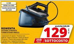 Rowenta - Sistema Stirante Turbosteam VR8322