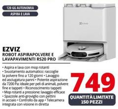 Ezviz - Robot Aspirapolvere E Lavapavimenti RS20 Pro