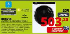 Hoover - OW50-BP12307-S Lavatrice Caricamento Frontale 5 Kg 1200 Giri/min Bianco
