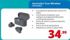 Philips - Auricolari True Wireless TAT3509GY 