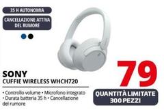 Sony - Cuffie Wireless WHCH720