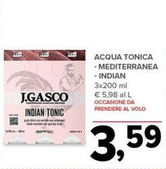 Acqua Tonica, Mediterranea, Indian