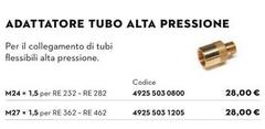 Adattatore Tubo Alta Pressione