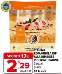 Riccione piadina - Piadina Romagnola IGP Alla Riminese