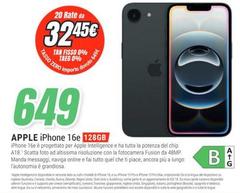 Apple - Iphone 16e 128gb