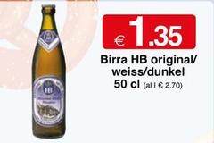 HB - Birra Hb Original/ Weiss/ Dunkel