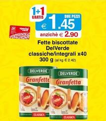 Delverde - Fette Biscottate Classiche/Integrali