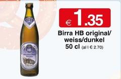 HB - Birra Hb Original/ Weiss/ Dunkel