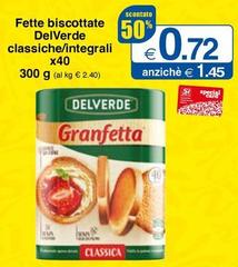 Delverde - Fette Biscottate Classiche/Integrali