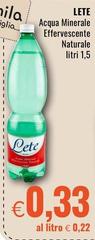 Mila - Lete Acqua Minerale Effervescente Naturale