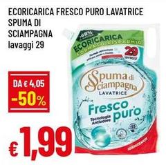 Spuma di Sciampagna - Ecoricarica Fresco Puro Lavatrice
