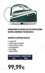 Polti - Vaporella Express VE30.20 2200 W 1,6 L Piastra In Ceramica Verde, Bianco