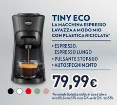 Lavazza - Tiny Eco La Macchina Espresso A Modo Mio Con Plastica Riciclata