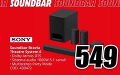 Sony - Soundbar Soundbar Bravia Theatre System 6
